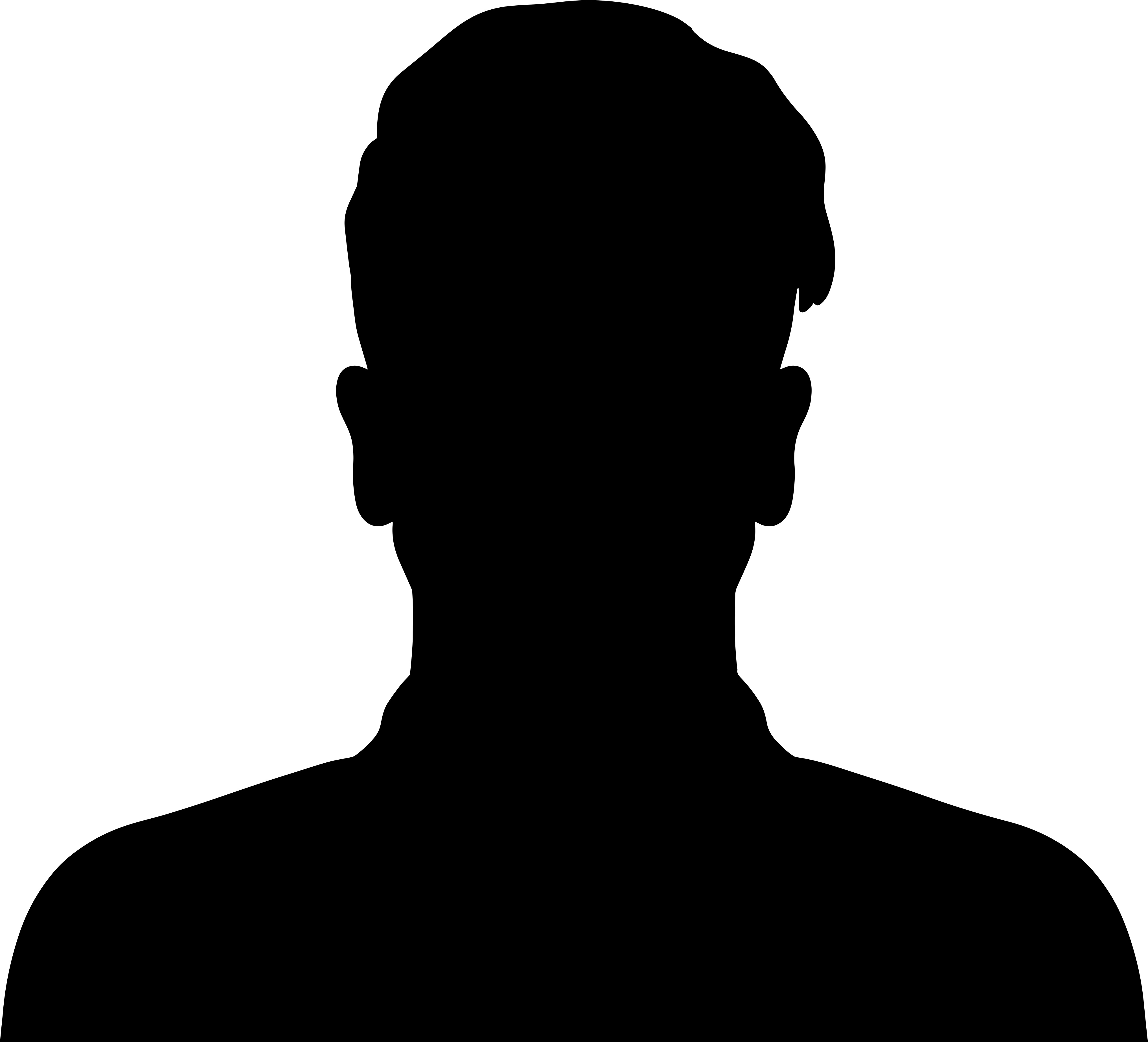 Silhouette eines anonymen Kopfes in schwarzer Farbe