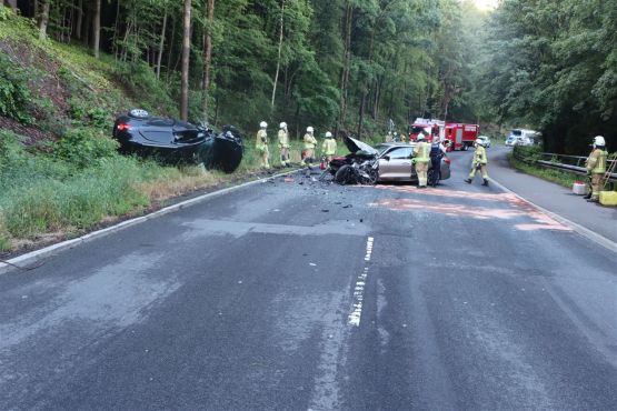 Frontalzusammenstoß am 30.Juni in Wiehl-Alperbrück