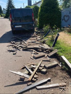 Bild von der Unfallstelle
