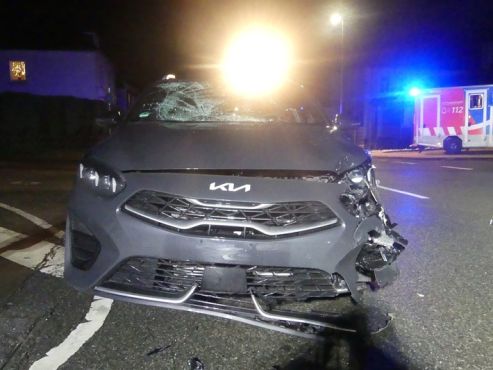 Pkw gegen Auto Unfall Rade