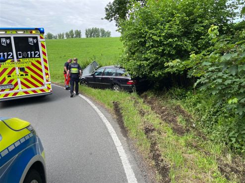 Mercedes kam von Straße ab